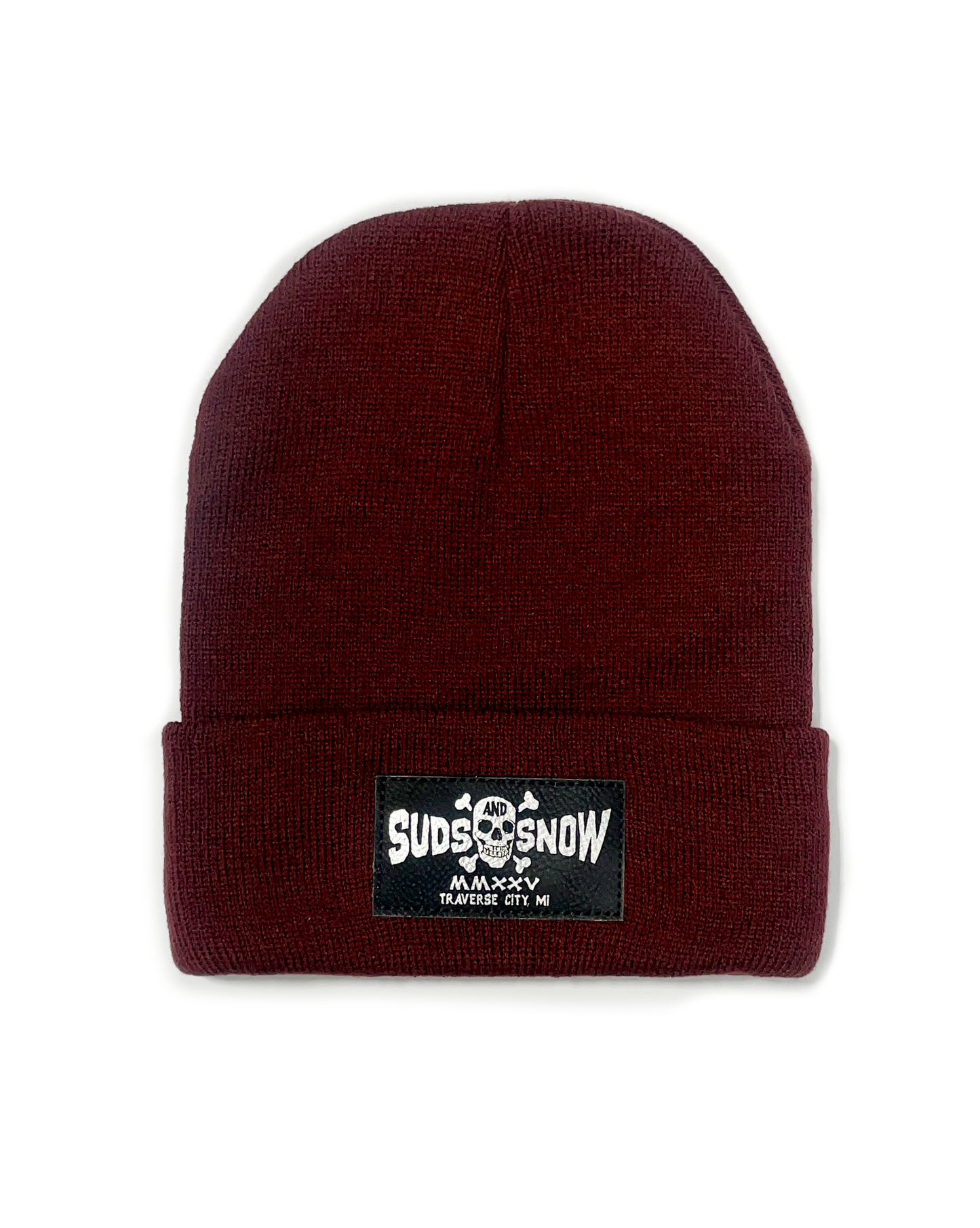 Suds and Snow Beanie (Maroon)