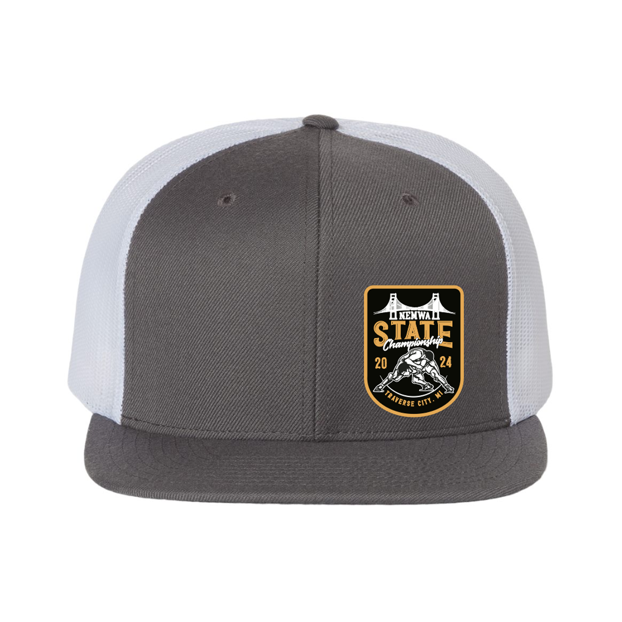 NEMWA Flat Bill Trucker (Grey/White)