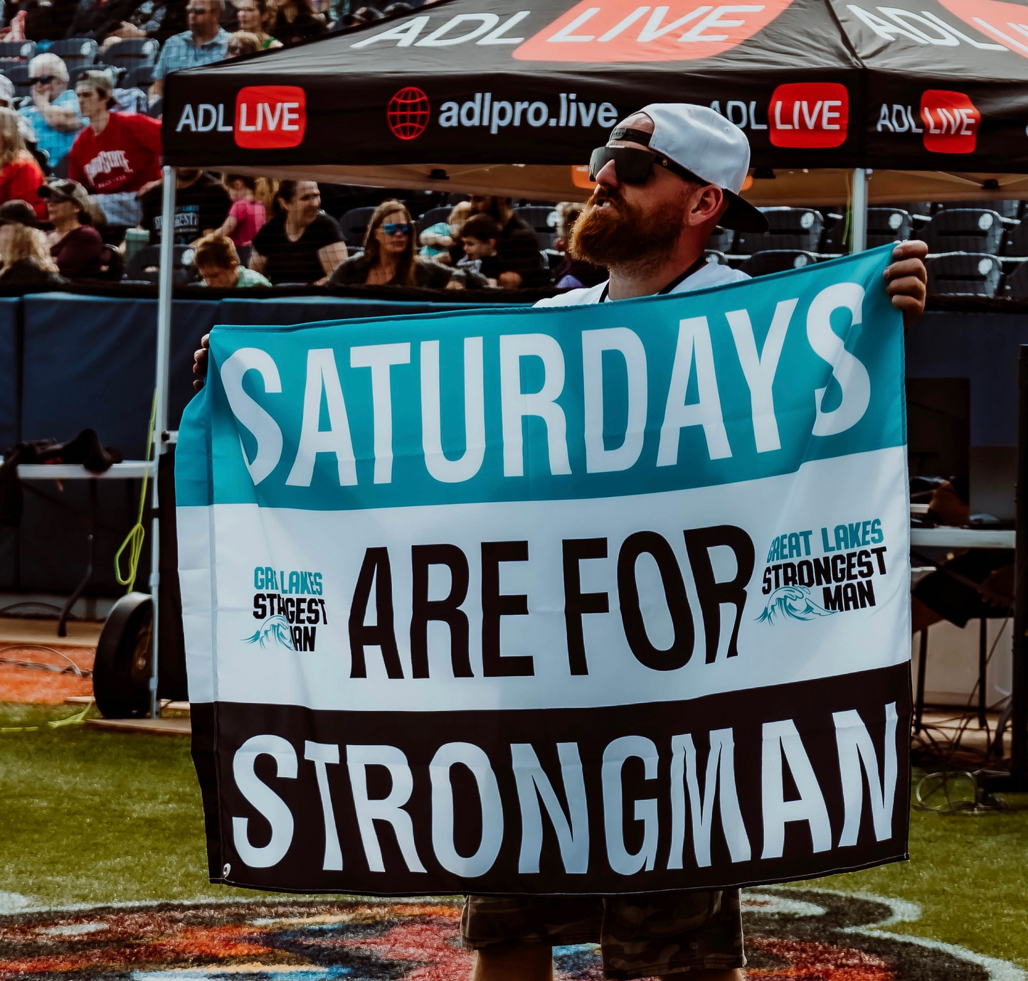 Saturdays are for Strongman Gym Flag