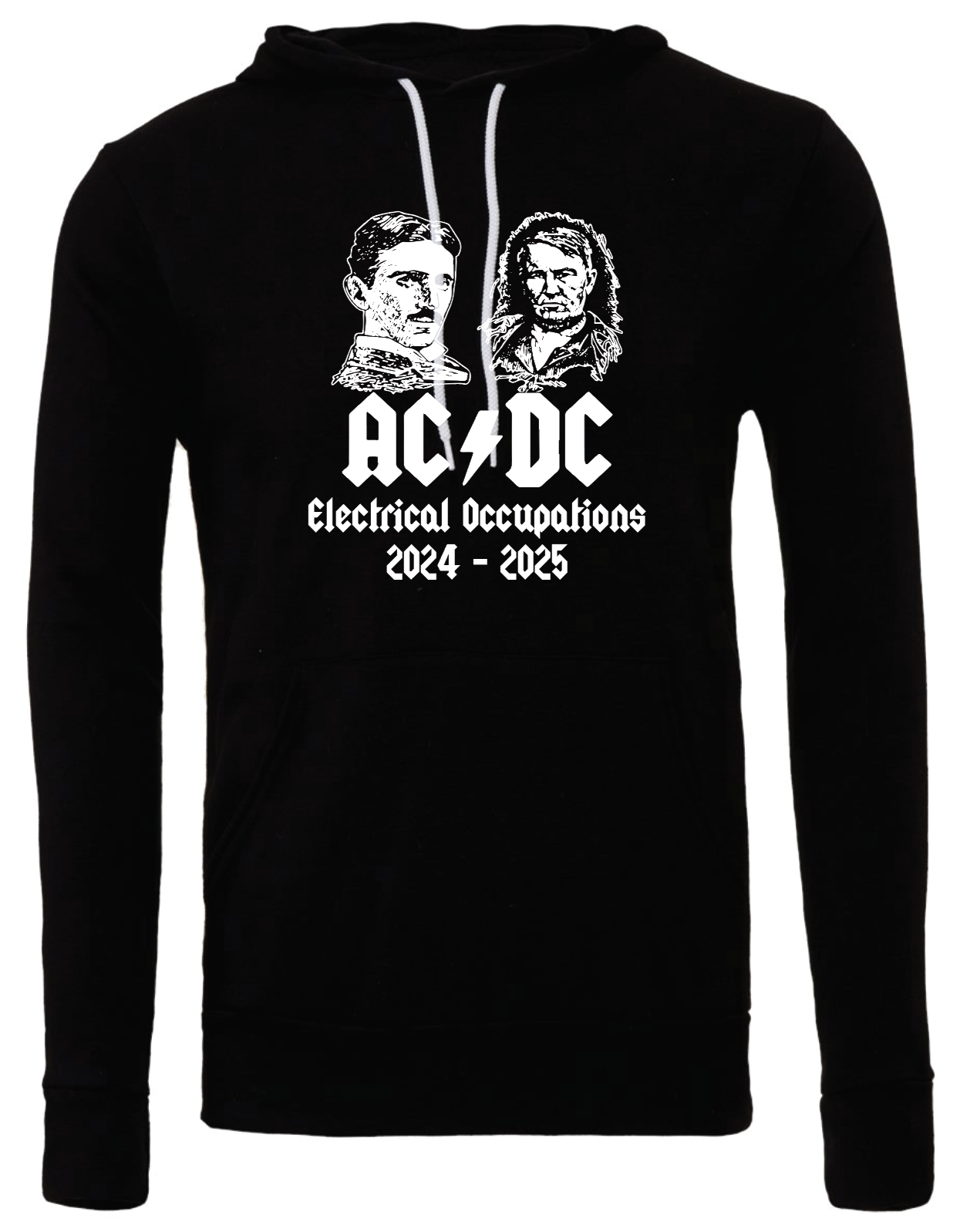 Tesla vs. Edison AC/DC Pullover Hoodie