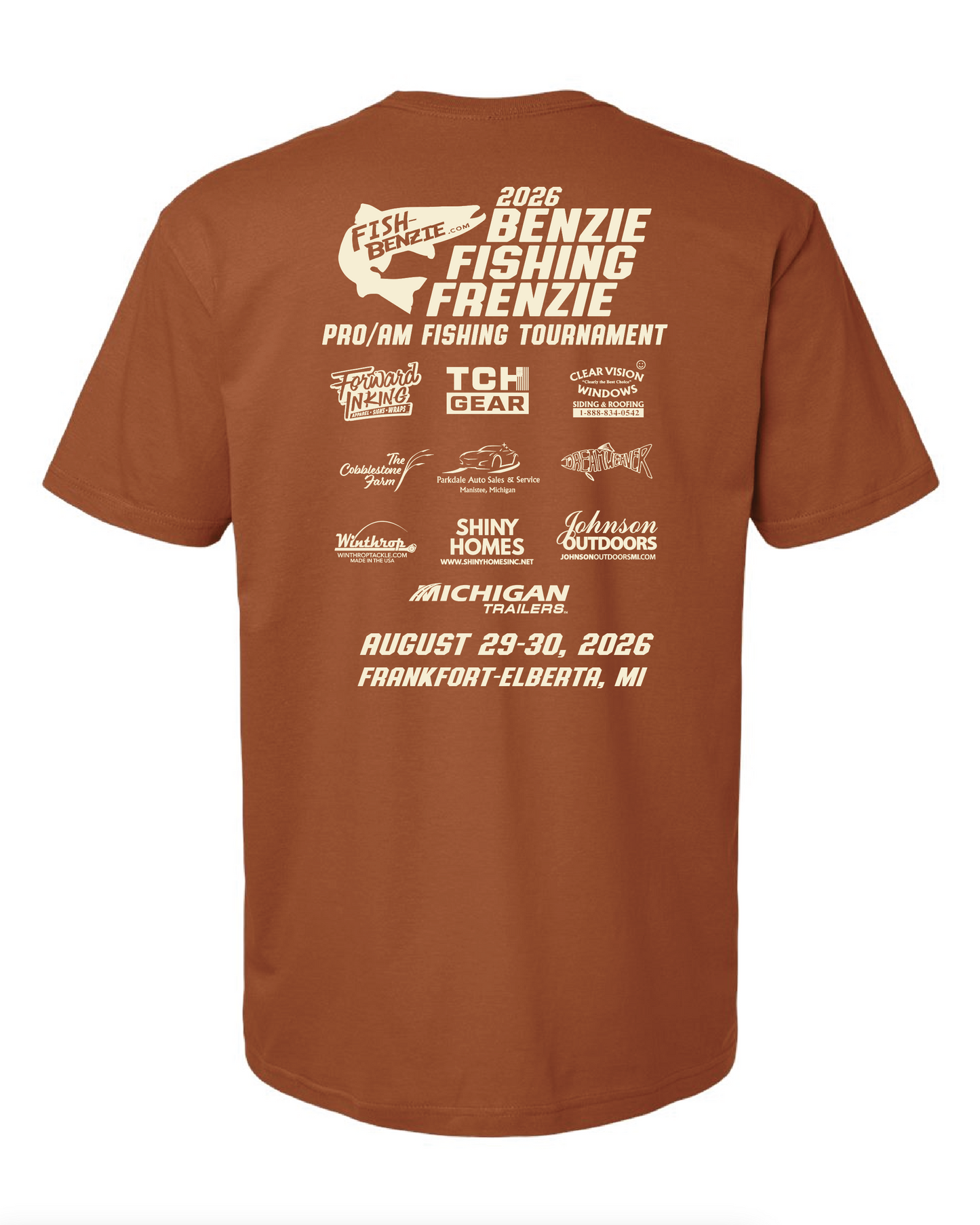 2026 Benzie Frenzie Tournament Tee